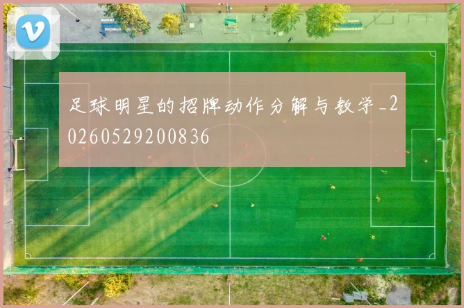 足球明星的招牌动作分解与教学_20260529200836